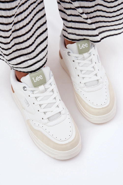 Sneakersy Damskie Na Platformie LEE EMMA WOMEN LOW 50251014.04L Beżowe
