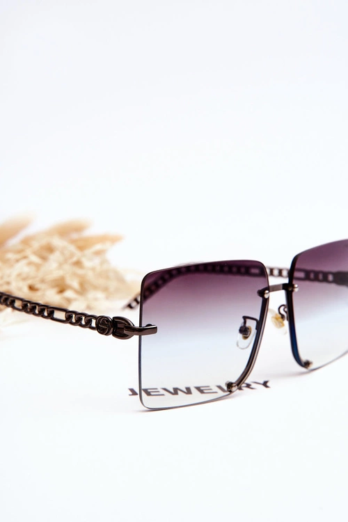 Kwadratowe Okulary Przeciwsłoneczne Prius V508 Ciemnosrebrne