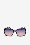 Damskie Cieniowane Okulary Przeciwsłoneczne UV400 Czarno-Niebieskie
