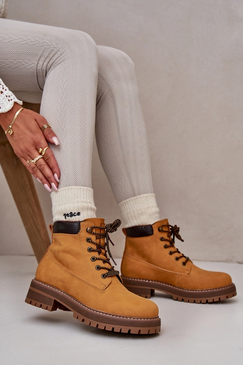 Trapery Damskie Ocieplane Big Star OO274A288 Camel