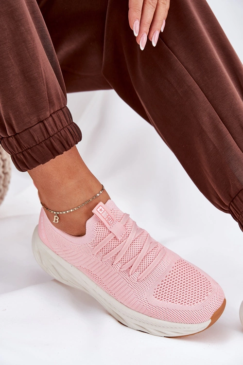 Wygodne Buty Sportowe Damskie Big Star RR274A131 HI-POLY SYSTEM Różowe