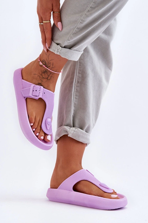 Damskie Piankowe Japonki Fioletowe Apolla