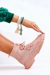 Buty Sportowe Skarpetkowe Różowe Kimberly