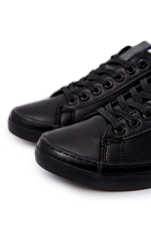 Męskie Skórzane Trampki Big Star JJ174227 Czarne