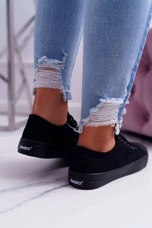 Trampki Damskie Niskie Smith's Czarne