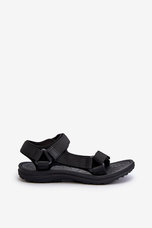 Lekkie Sportowe Sandały Damskie Czarne Lumeria