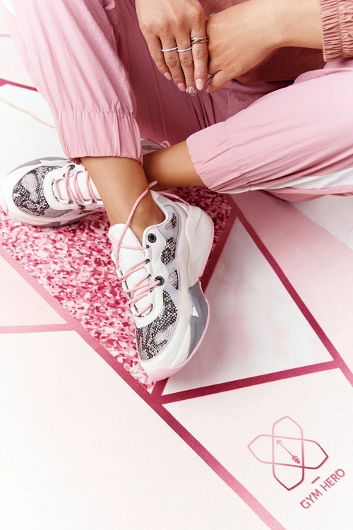 Damskie Sportowe Buty Memory Foam Big Star HH274326 Białe