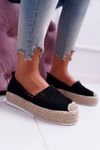 Espadryle Damskie Koronkowe Czarne Lovely Haven
