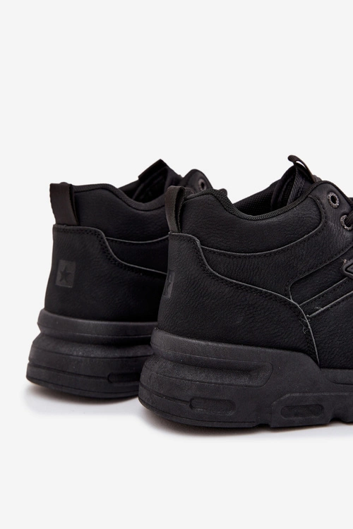 Sneakersy Męskie Big Star SS174282 HI-POLY SYSTEM Czarne