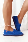 Espadryle Na Plecionej Podeszwie Big Star DD274A136 Granatowe