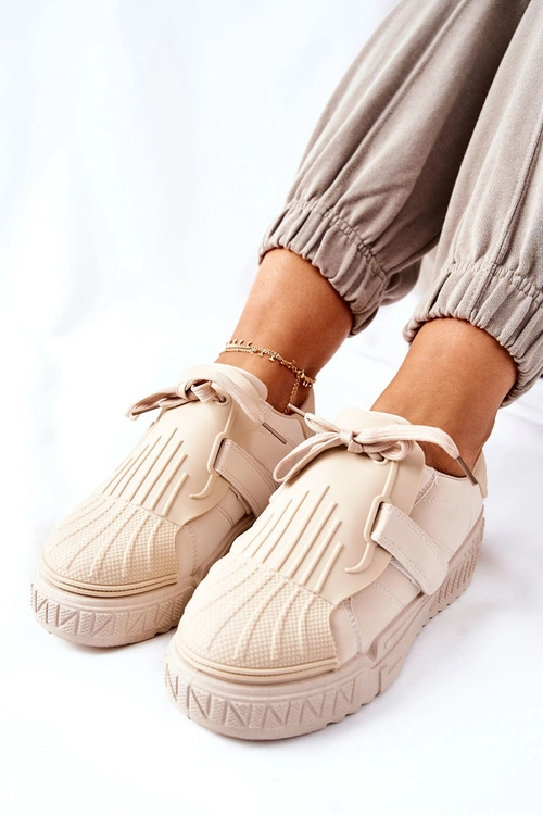 Damskie Sportowe Buty Sneakersy Beżowe Dreams
