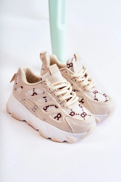 Dziecięce Buty Sportowe Beżowe Dalia