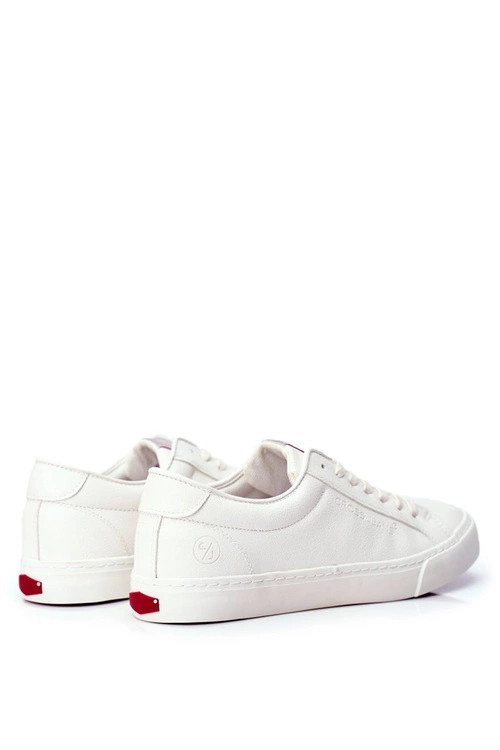 Trampki Męskie Cross Jeans Białe FF1R4035C