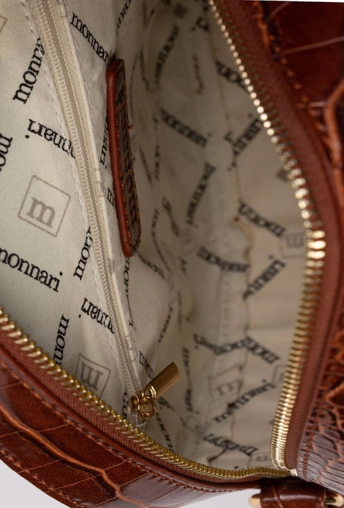 Torebka Damska Kuferek Monnari Brązowy BAG9350-017