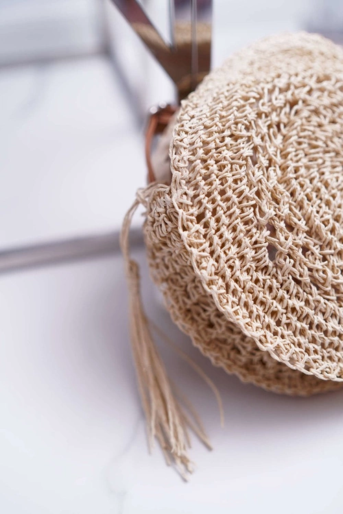 Torebka Pleciona Octario Beżowa