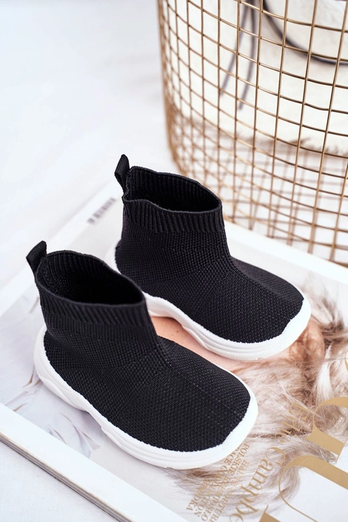 Obuwie Sportowe Dziecięce Wysokie Czarne Viki