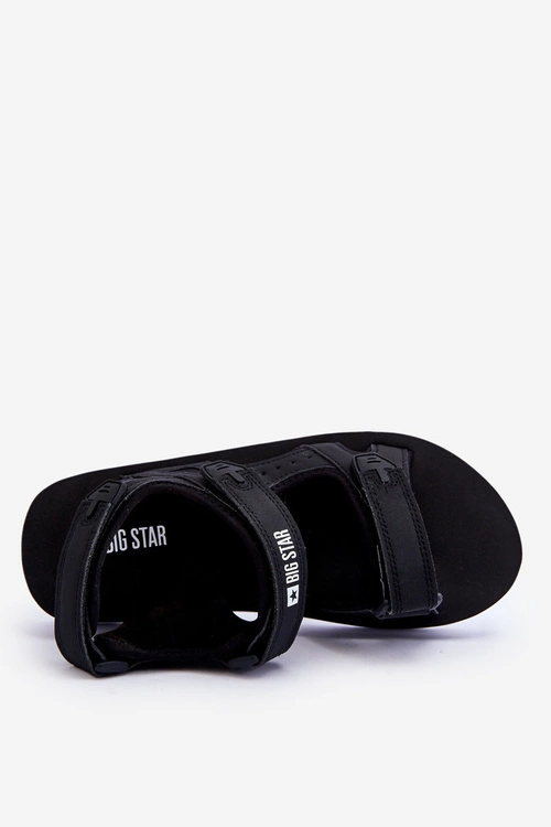 Damskie Sportowe Sandały Na Platformie Big Star LL274789 Czarne