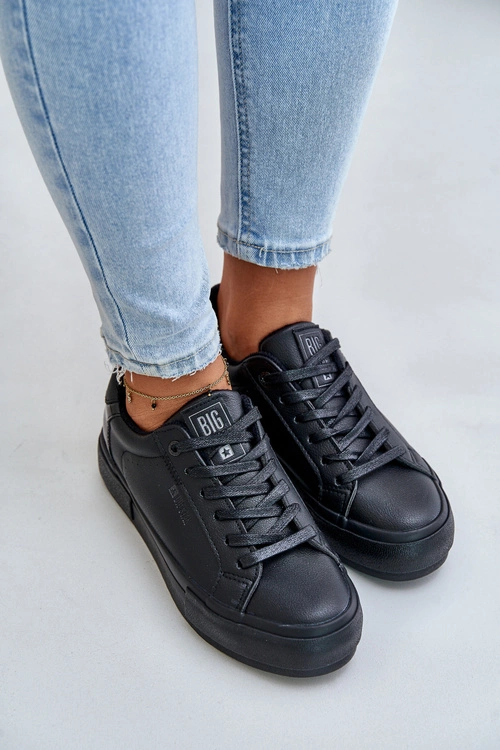 Ocieplane Trampki Damskie Na Platformie Big Star OO274A555 Czarne