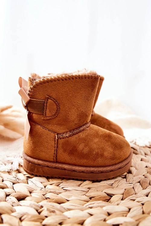 Dziecięce Ocieplane Botki Śniegowce Khaki Funky