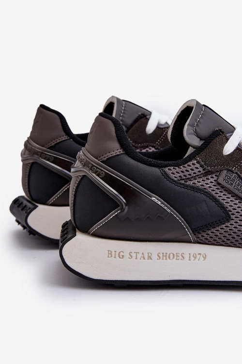 Buty Sportowe Sneakersy Męskie Memory Foam System Big Star NN174347 Czarne