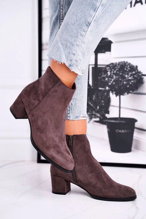 Botki Damskie Sergio Leone Coffee BT528