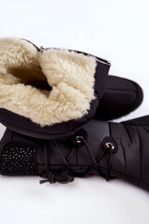 Wysokie Ocieplane Śniegowce Progress PROGJ-20-07 Czarne