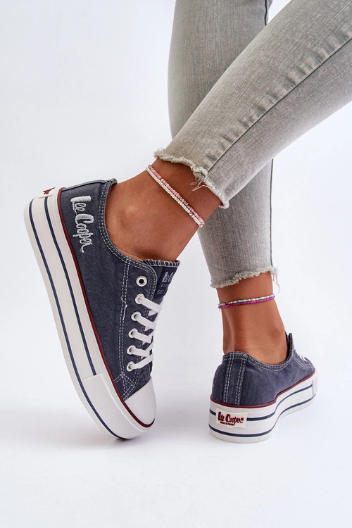 Trampki Damskie Na Grubej Podeszwie Lee Cooper LCW-24-31-2220 Granatowe