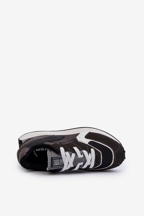 Buty Sportowe Sneakersy Męskie Memory Foam System Big Star NN174347 Czarne