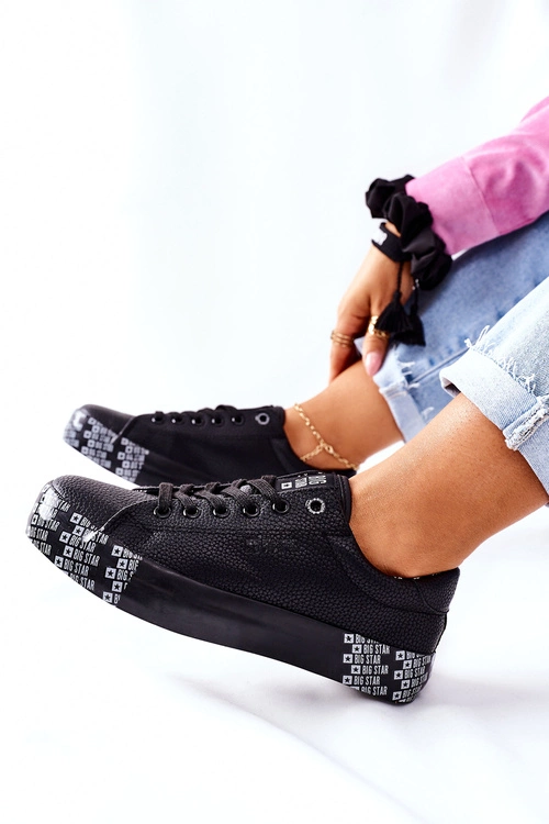 Damskie Trampki Na Platformie BIG STAR II274183 Czarne