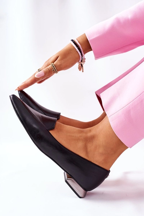 Damskie Półbuty Laura Messi Czarne 2074