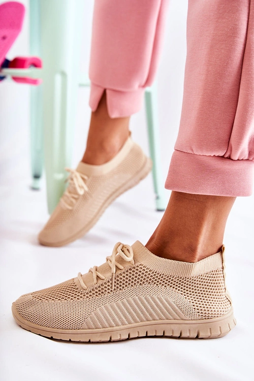 Damskie Wsuwane Sportowe Buty Beżowe Sequro