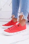 Trampki Damskie Niskie Big Star Czerwone DD274709