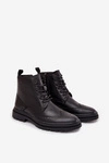 Skórzane Botki Męskie Lee Cooper LCJ-25-33-3961 Czarne