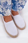Damskie Espadryle Z Plecionką Vinceza 13624 Białe