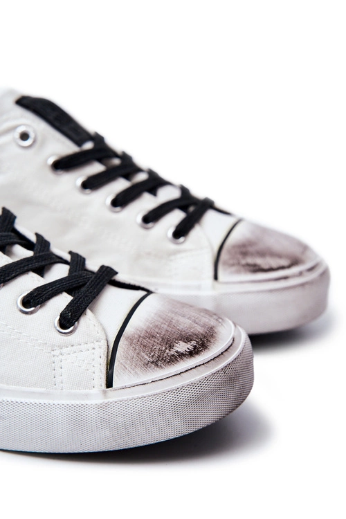 Męskie Tenisówki Trampki BIG STAR JJ174248 Biało-Czarne