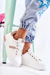 Damskie Buty Sportowe Wiązane Białe Otylia