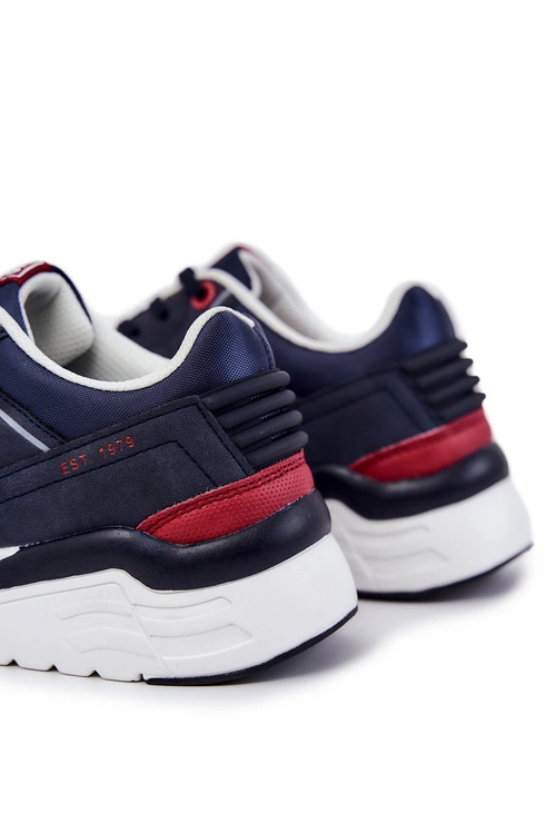 Męskie Sneakersy Big Star JJ174277 Granatowe