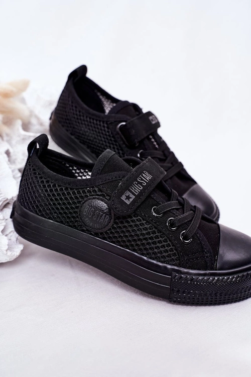Dziecięce Trampki Z Siateczką BIG STAR HH374015 Czarne