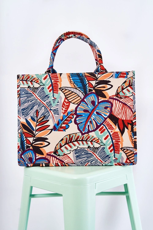 Duża Klasyczna Torebka W Print Multikolor Micola