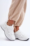 Damskie Buty Sportowe Sneakersy Na Platformie Białe Lomare