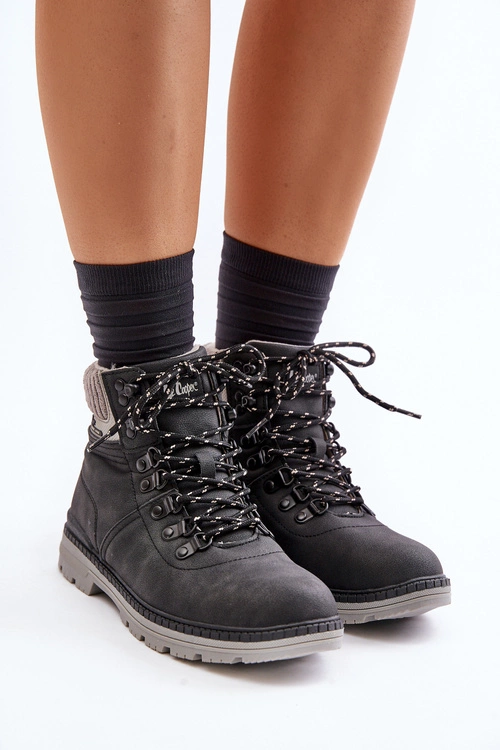 Ocieplane Trapery Damskie Lee Cooper LCJ-24-03-3043 Czarne