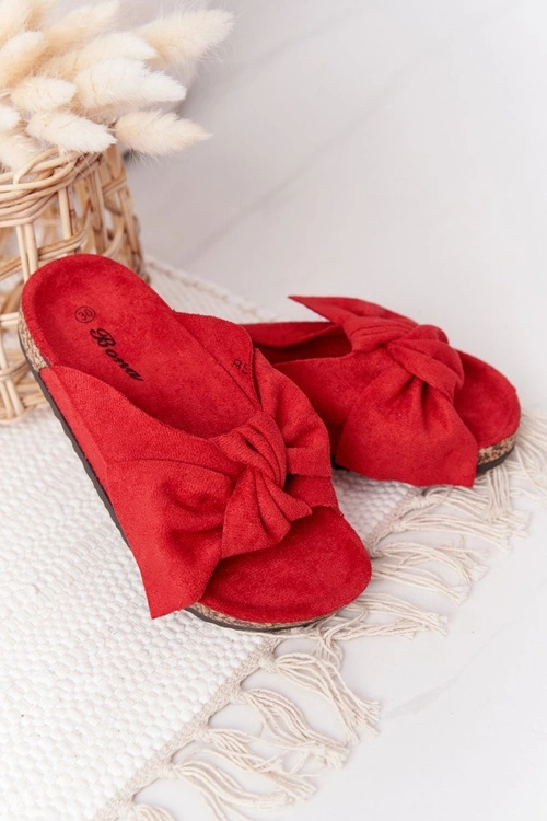 Dziecięce Klapki Na Korku Czerwone Little Wendy