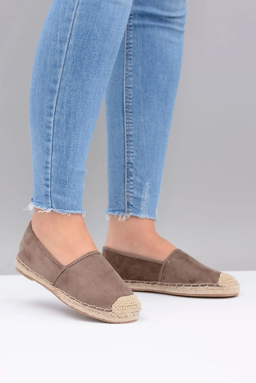 Lu Boo Zamszowe Lniane Espadryle Slip On Ramen