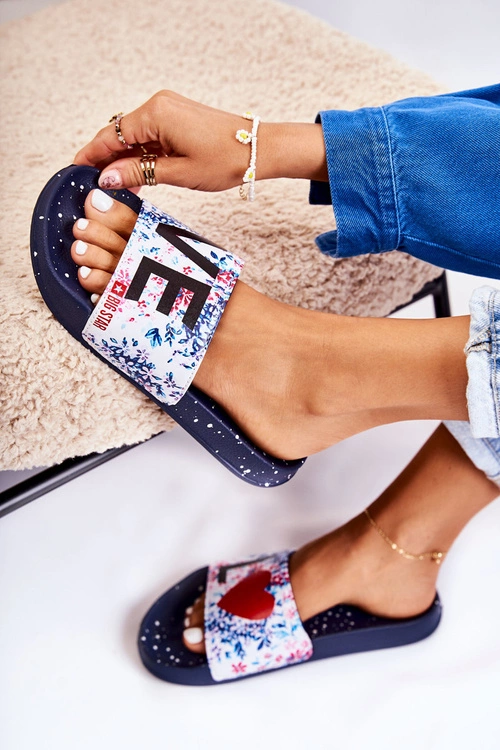 Gumowe Klapki Big Star Love DD274A257 Granatowe