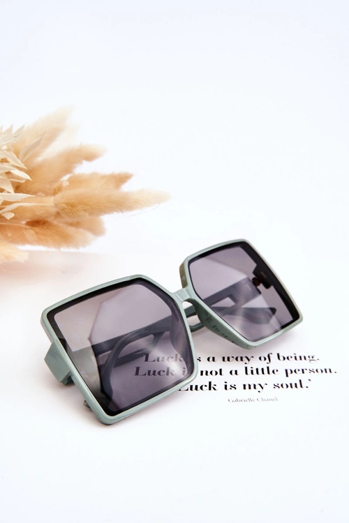 Kwadratowe Okulary Przeciwsłoneczne M2376 Zielone