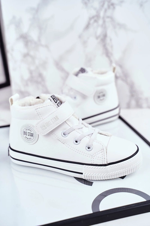 Dziecięce Ocieplane Trampki Big Star GG374033 Białe