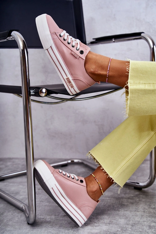 Niskie Damskie Trampki Big Star KK274016 Różowe