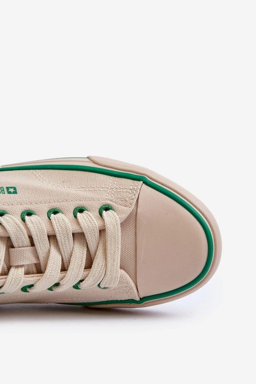 Męskie Niskie Trampki Big Star NN174006 Beżowe