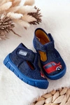 Buty Papcie Befado Samochodzik 531P099 Granatowe