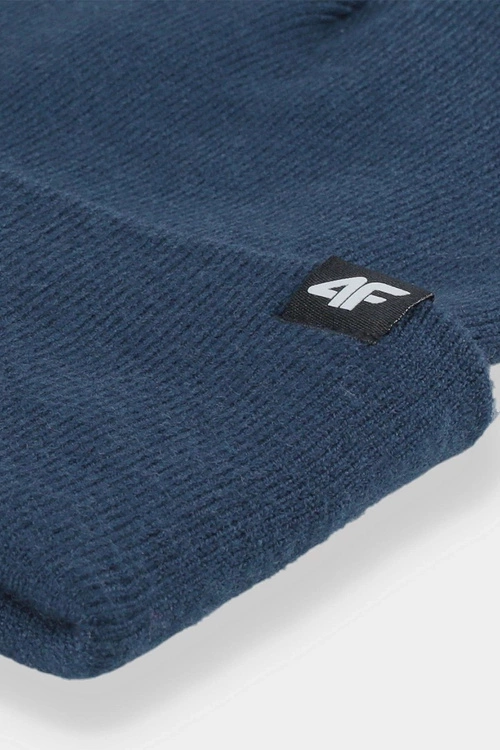 Dwuwarstwowa Czapka 4F Zimowa Męska 4FAW23ACAPM316-31S Granatowa